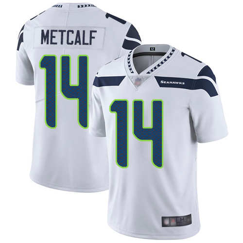 Seattle Seahawks Limited White Men D.K. Metcalf Road Jersey NFL Football #14 Vapor Untouchable->seattle seahawks->NFL Jersey